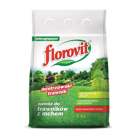 Добриво для газонів з мохом 1 кг. FLOROVIT